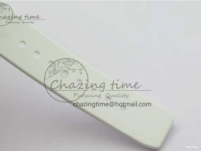 MiroTime 0129 Durable Submariner Phantomlab Transparent KZF Best Edition Blue Moon Dial on White Rubber Strap VR 2564